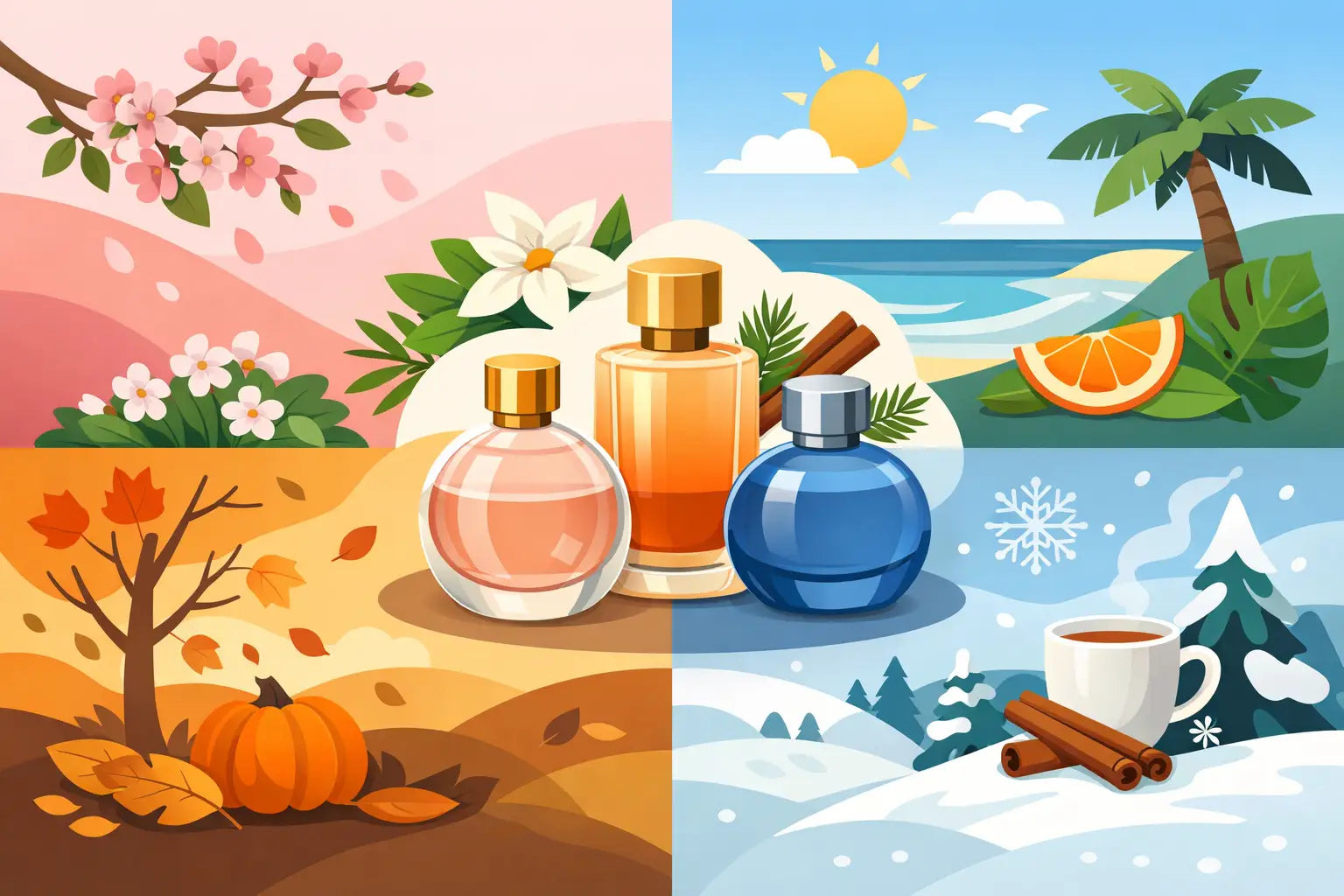 Choisir un parfum en fonction de la saison, c'est facile !