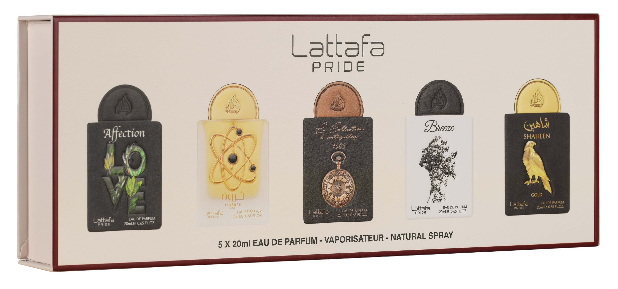 Lattafa Pride/No. 01 Giftset Collection Eau de Parfum 5x20 ml - BEAUTY PLATZ