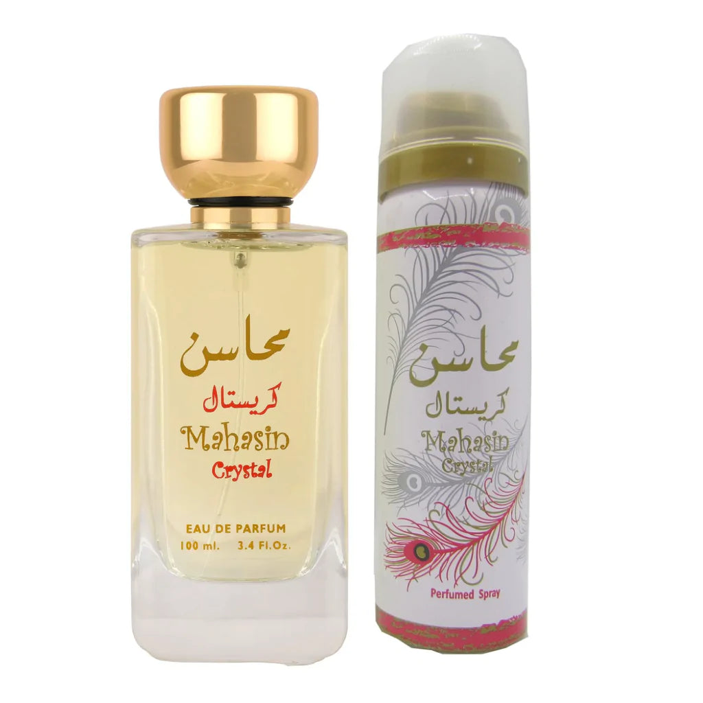 Lattafa Perfume Mahasin Crystal RED + Deodorant Eau de Parfum 100ml