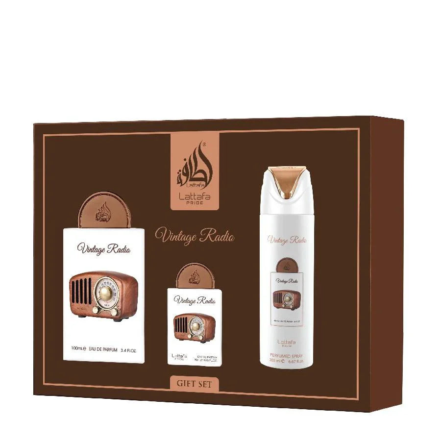 Lattafa Pride/Giftset Radio Vintage Eau de Parfum +Deo