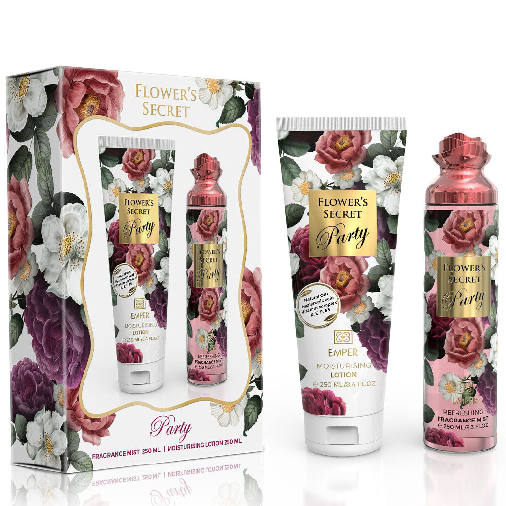 Coffret cadeau Emper Flower's Secret Party - coffret cadeau 2 en 1 ml - BEAUTY PLACE